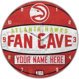 WinCraft Atlanta Hawks Personalized 14'' Round Wall Clock