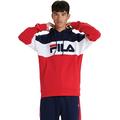 Fila Vintage Rayton LM932981 Colour Block Overhead Hood Top - Navy/White/Red Small Navy