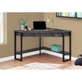 "Computer Desk / Home Office / Corner / Storage Drawers / 42""L / Work / Laptop / Metal / Laminate / Black / Contemporary / Modern - Monarch Specialties I 7507"