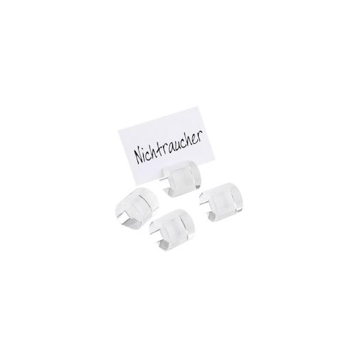 APS Kartenhalter/Tischkartenhalter, 4er Set je 3 x 3 cm, H: 3 cm