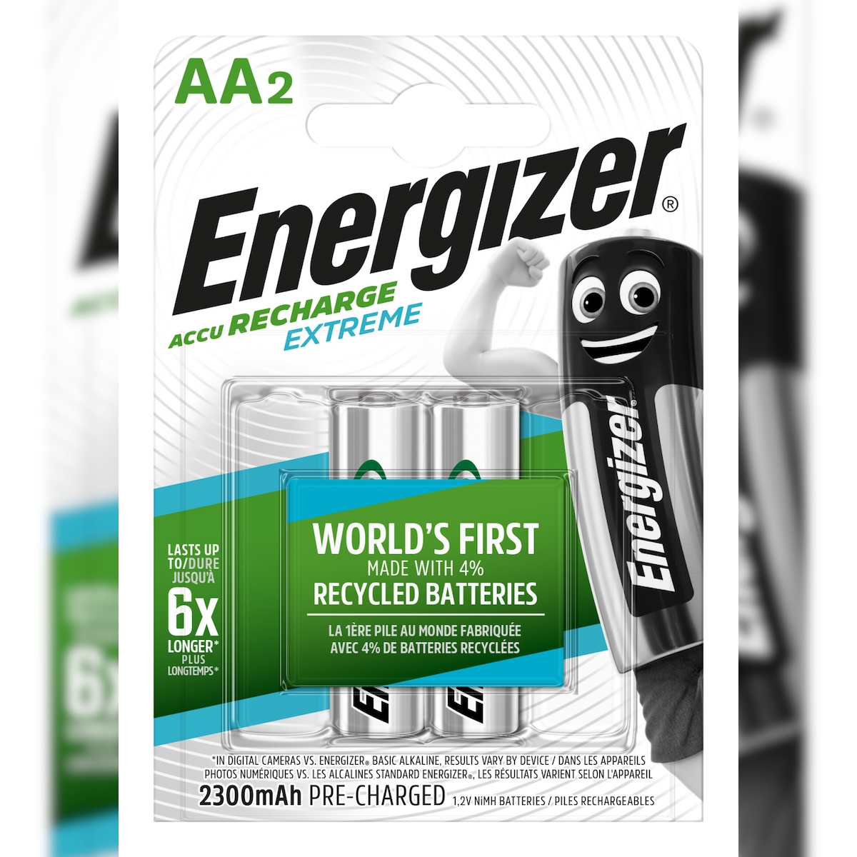 Energizer R2U Extreme HR6-AA-Mignon 2300 maH - 2er Blister Image