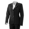 Exner 701 - Damenblazer kurz : schwarz (Business) 53% Polyester 43% Schurwolle 4% Elasthan 40