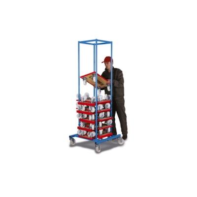 VARIOfit Möbelhund-Sammler für 20 Möbelhunde, HxBxT 2000x700x720mm, Stahl Image