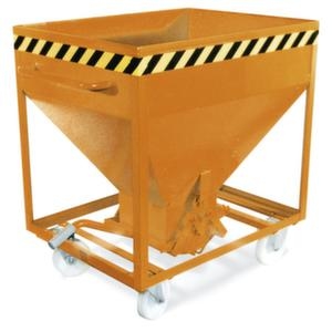 Bauer Silowagen, HxLxB 1230x1115x780mm, 375l, Tragl. 1000kg, Rollen, RAL2000 Image