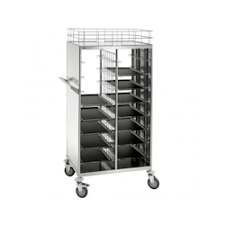 Bartscher Tablett-Transportwagen/Abräumwagen 2 x 8 Tablett Image