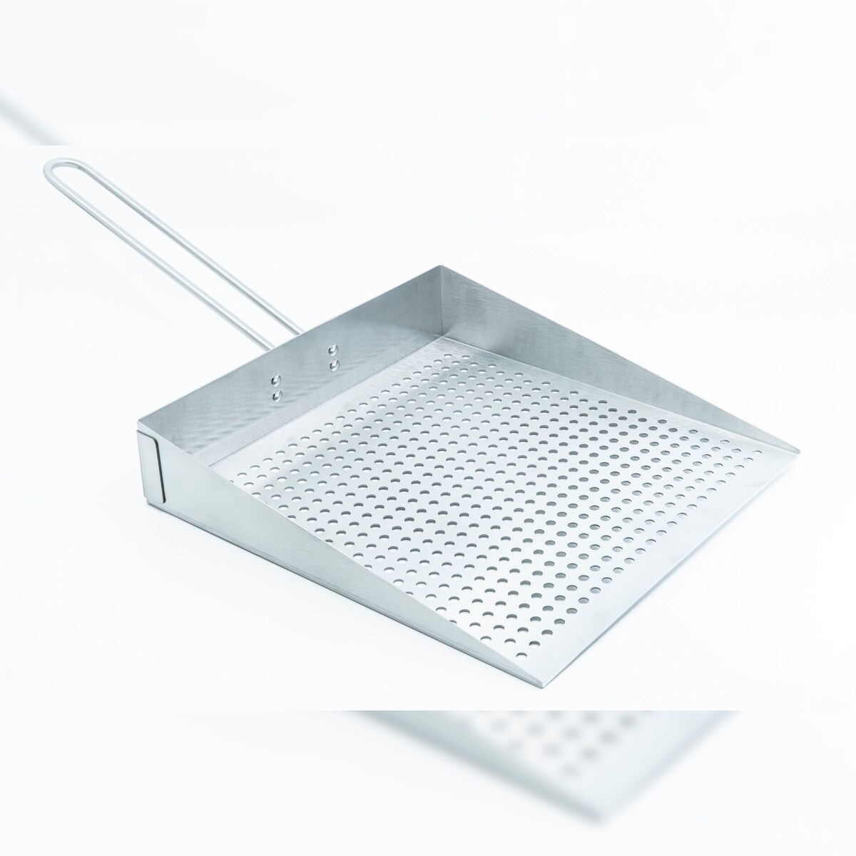 Hecht International 204270119-HE Edelstahl Grillplatte mit abnehmbarem Griff Image