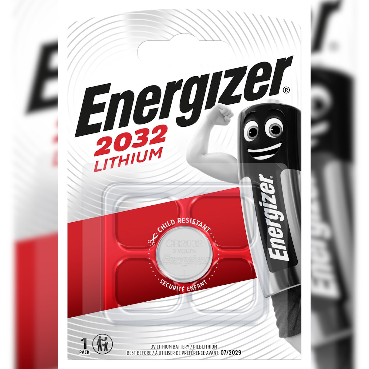 Energizer Lithium LD CR 2032 3V Maxi1er Pack Image