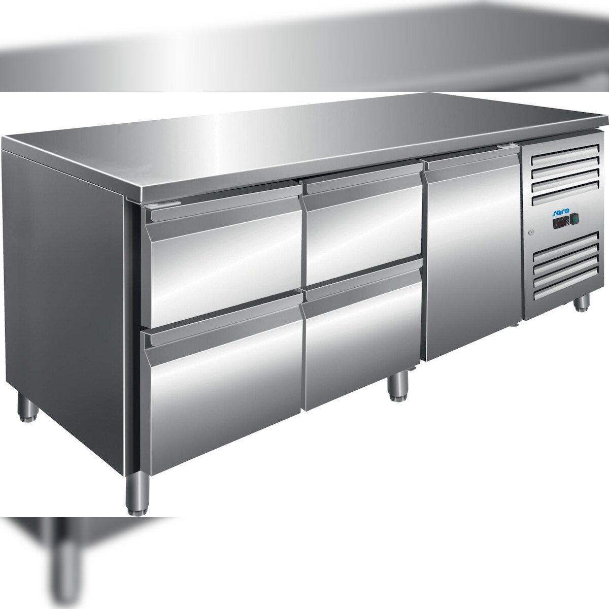 SARO 323 10718 Kühltisch inkl. 2 x 2er Schubladenset Modell KYLJA 3140 TN Küche Image
