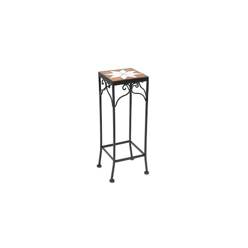 DanDiBo Blumenhocker Merano Mosaik 12012 Blumenständer 46 Hocker Eckig Beistelltisch