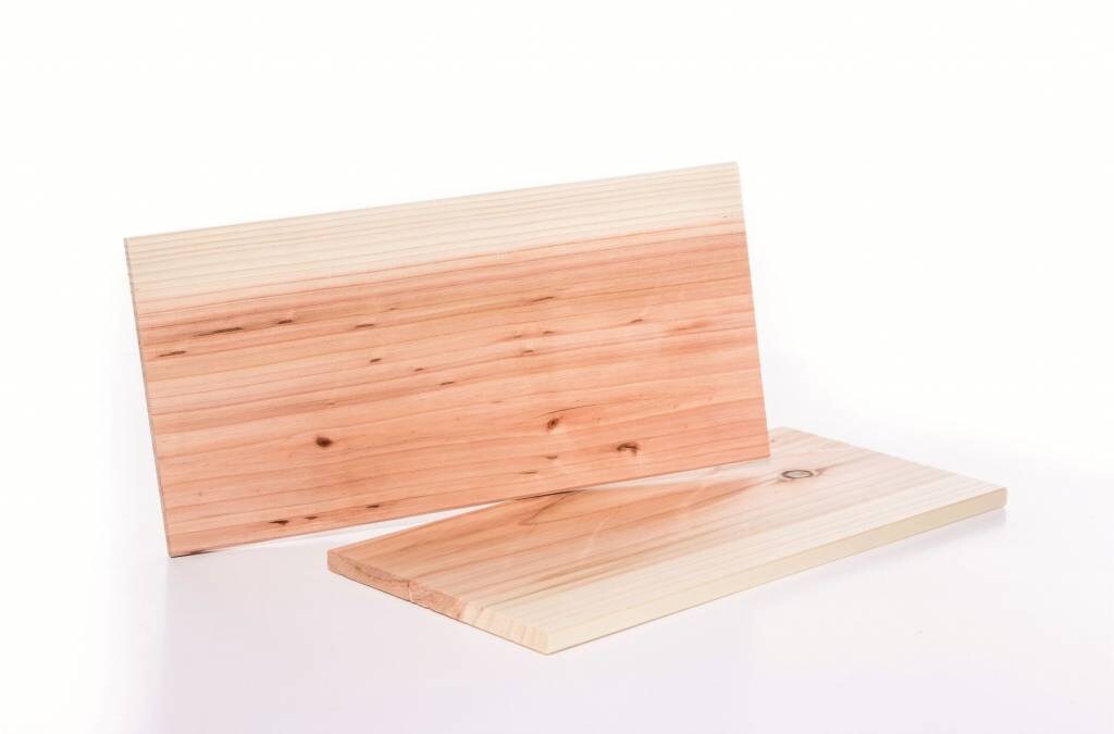 Home & Garden Zedernholz Grillbretter 2er-Set 15x30cm für Raucharoma beim Grillen 200780108-HE Image