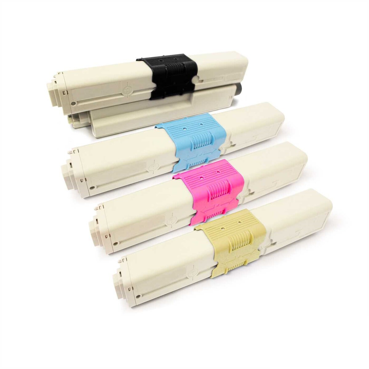 4x Eurotone Toner Alternative für OKI 46508712 Schwarz 46508711 Cyan 46508710 Magenta 46508709 Gelb Image