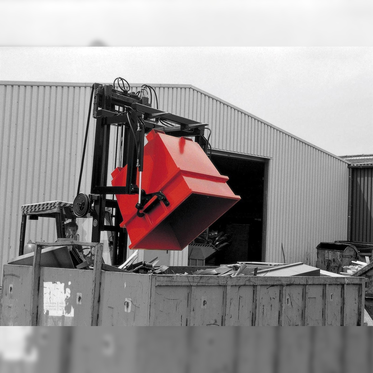 Bauer Universalcontainer UC 1000, lackiert, Feuerrot Image