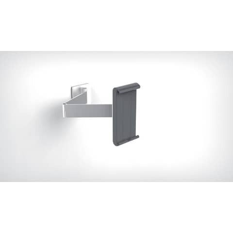 Durable Tablet Halter HOLDER WALL ARM, Wandhalter mit Schwenkarm, metallic silber Image