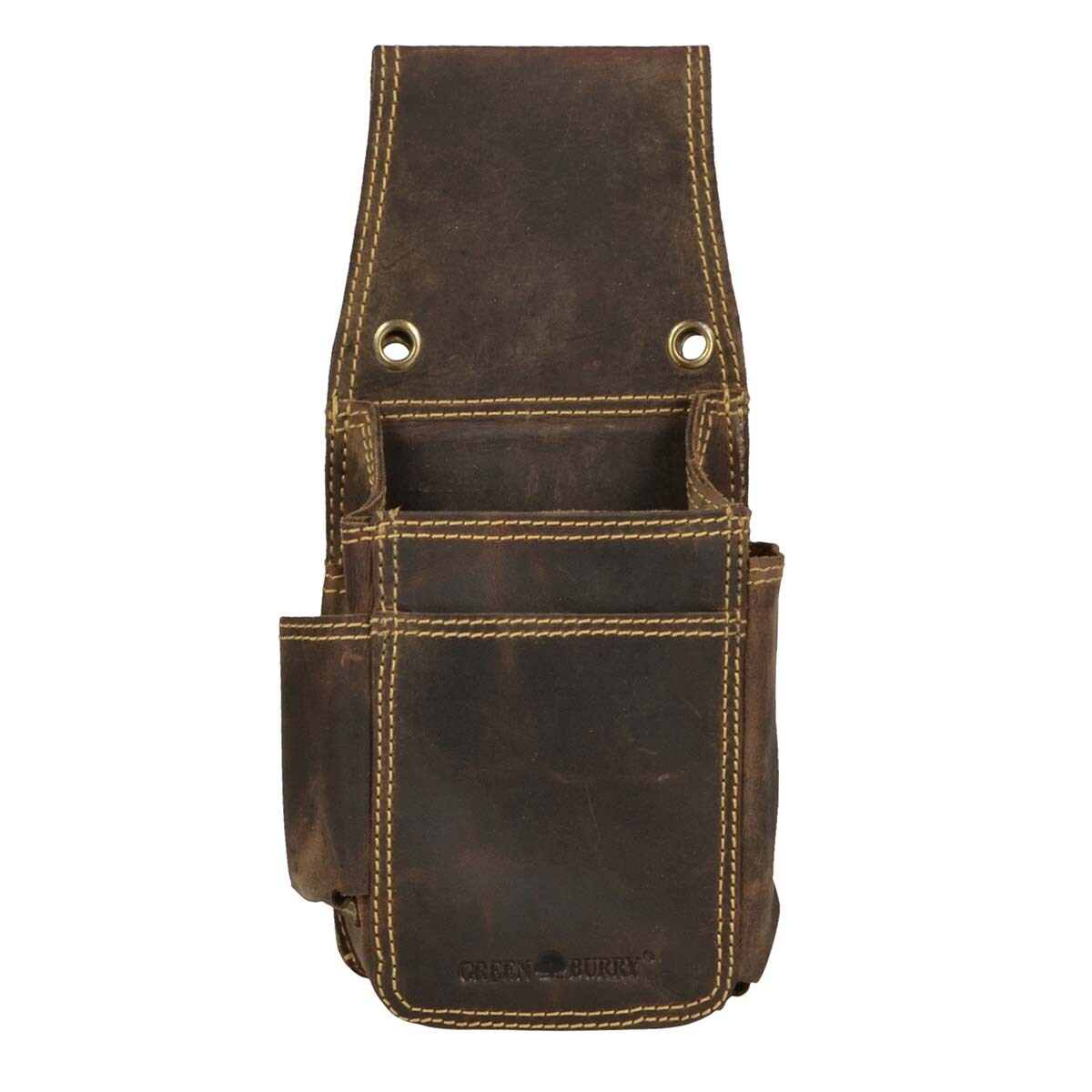 Greenburry Kellnertasche Leder Kellnerhalfter Holster Kellnerbörsenköcher braun antik extra stark1786-ES-25 Image