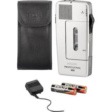 Philips Diktiergerät Pocket Memo 488 Professional LFH0488/00B silber Image