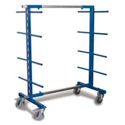 VARIOfit Spezialwagen, Tragl. 400kg, 16 Tragarme, HxLxB 1800x832x440mm, RAL5010 Image