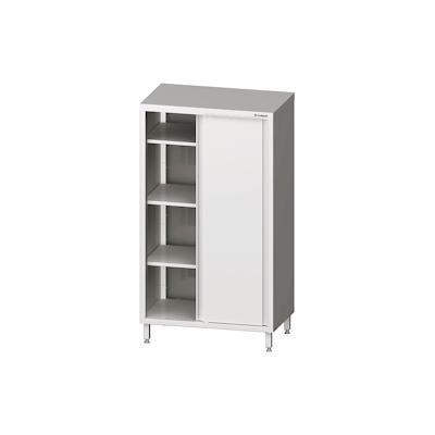Stalgast Edelstahl Hochschrank mit Schiebetüren, 1100x700x1800 mm, verschweißt Image