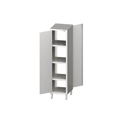 Stalgast Edelstahl Durchreiche-Hochschrank mit Flügeltüren, 400x700x2000 mm, verschweißt Image