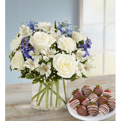 1-800-Flowers Flower Delivery Wonderful Wishes W/ Strawberries Large | Happiness Delivered To Their Door