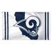 WinCraft Los Angeles Rams 3' x 5' Deluxe State Shape Design Single-Sided Flag