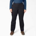 Dickies Women's Plus Relaxed Fit Cargo Pants - Rinsed Black Size 16W (FPW777)