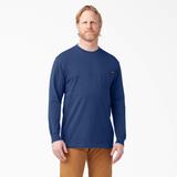 Dickies Men's Heavyweight Long Sleeve Pocket T-Shirt - Deep Blue Size (WL450)