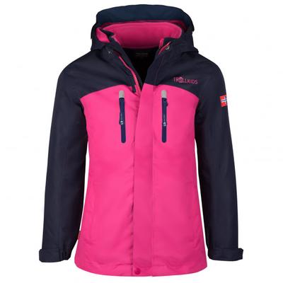 Trollkids - Girl's Bryggen 3in1 Jacket - Doppeljacke Gr 152 rosa/blau