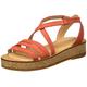 El Naturalista Damen N5592 Tülbend Peeptoe Sandalen Rot Coral Coral 37 EU