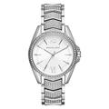 Michael Kors Watch for Women Whitney, Three Hand Movement, 38 mm Silver Stainless Steel Case with a Stainless Steel Strap, MK6687