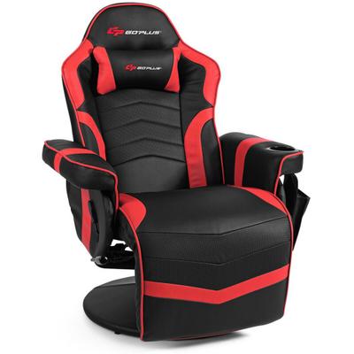 Costway Ergonomic High Back Massage Gaming Chair w...