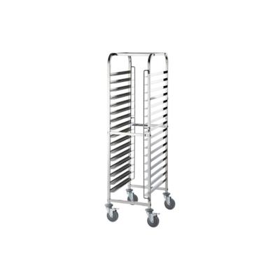 Stalgast Tablettwagen Aus Edelstahl, Passend Für 16 X Tablett 600 X 400 Mm, 470 X 620 X 1735 Mm (Bxtxh) Image