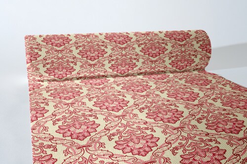 Sovie HORECA Tischläufer Cleve in Bordeaux aus Linclass® Airlaid 40 cm x 24 m, 1 Stück - Ornamente Image