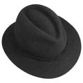 Free People Accessories | Boho Lightweight Wool Fedora Hat | Color: Black | Size: Os