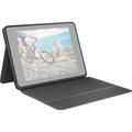 Logitech Rugged Folio Protective Keyboard Case for 10.2" iPad 7/8/9th Gen (Graphite) 920-009312
