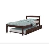 Twin Econo Bed in Dark Cappuccino with Twin Trundle - Donco 575-TCP_503-CP