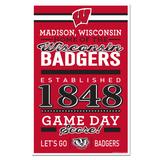 WinCraft Wisconsin Badgers 11'' x 17'' Home Wood Sign