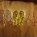 Victoria's Secret Shoes | 3 Pairs T Strap Sandals | Color: Pink/Yellow | Size: 10
