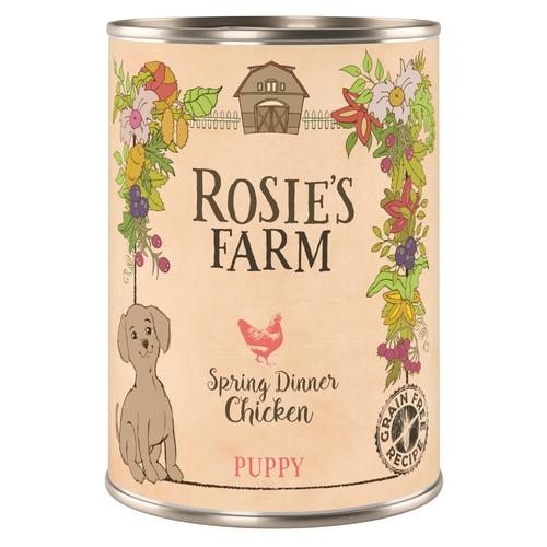 6x400g Puppy: Huhn Rosie's Farm Nassfutter Hund