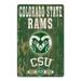 WinCraft Colorado State Rams 11'' x 17'' Slogan Wood Sign