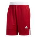 adidas Herren 3 g Speed omkeerbaar Basketball Shorts, Power Rot / Weiß, L EU