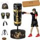 Viper Kids Junior Free Standing Boxing Punch Bag Set Gift MMA Children Boxing Bag Free Gloves set Adjustable Height Black