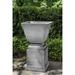 Campania International Shelbourne Cast Stone Urn Planter Concrete in Gray/Blue | 21.5 H x 21.75 W x 21.75 D in | Wayfair P-830-AS