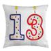 East Urban Home 13th Birthday Indoor/Outdoor 36" Throw Pillow Cover Polyester | 36 H x 36 W x 0.1 D in | Wayfair AA24FCBE15A8406AAF966EB5FD127B02