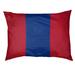 East Urban Home New England Throwback Football Stripes Indoor Pillow Metal in Red/Blue | 7 H x 50 W x 40 D in | Wayfair