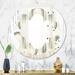 East Urban Home Quatrefoil Curved Minimal Ornament I Eclectic Wall Mirror Glass | 24 H x 24 W x 0.24 D in | Wayfair