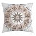 East Urban Home Astrology Indoor/Outdoor 28" Throw Pillow Cover Polyester | 28 H x 28 W x 0.1 D in | Wayfair 0E71EE44B1BF4543B30D211A233E5019