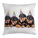 East Urban Home Happy Birthday Indoor/Outdoor 36" Throw Pillow Cover Polyester | 36 H x 36 W x 0.1 D in | Wayfair 27B77BC36B894AE9AA2DA7EB788BD791