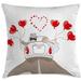 East Urban Home Wedding Indoor/Outdoor 26" Throw Pillow Cover Polyester | 26 H x 26 W x 0.1 D in | Wayfair 65D85FB4E5064B01968CC8F0F8A9455F