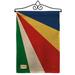 Breeze Decor Seychelles 2-Sided Polyester 19 x 13 in. Garden Flag in Black/Brown/Green | 18.5 H x 13 W x 1 D in | Wayfair