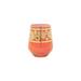 VIETRI Regalia 12 oz. Stemless Wine Glass in Orange/Pink/Yellow | 4.25 H x 3 W in | Wayfair RGI-7621O